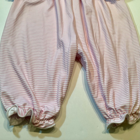 12M Smocked Pink & White Thanksgiving Turkey Outfit - Picture 5 of 9